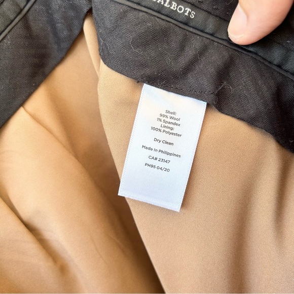 Talbots women’s tan wool trousers - Picture 5 of 5